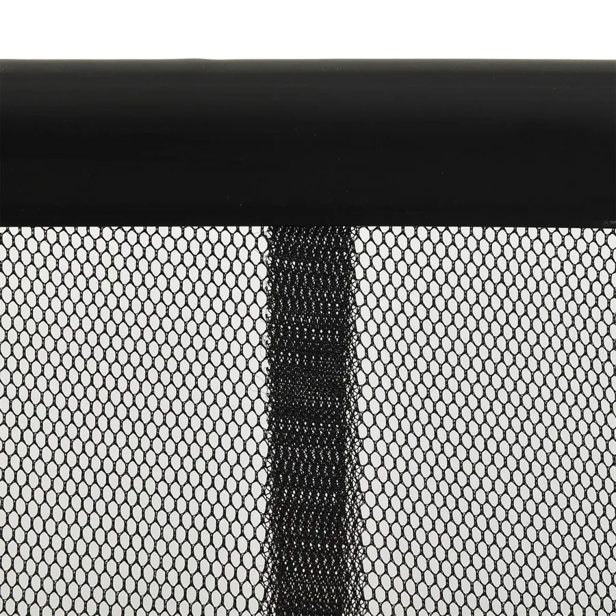 Moustiquaire de porte rideau en maille 5 pcs Noir 120x240 cm - 3