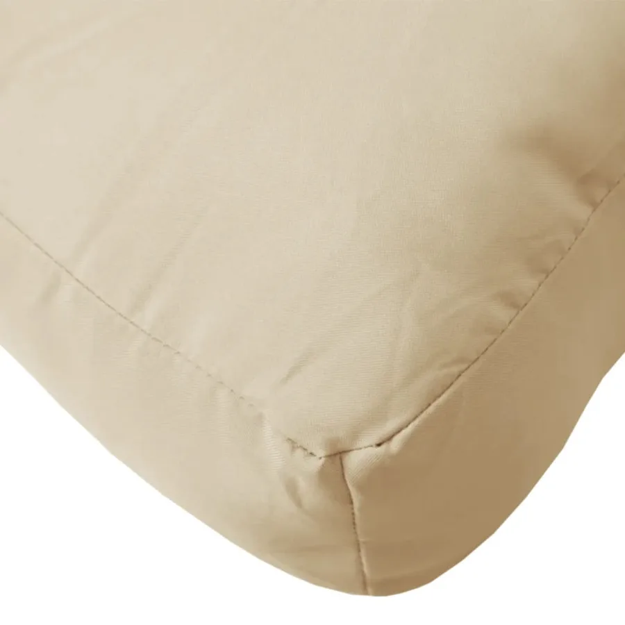 Coussins de palette lot de 2 beige tissu - 7