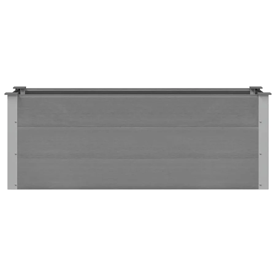 Lit surélevé de jardin WPC 150x50x54 cm Gris - 4