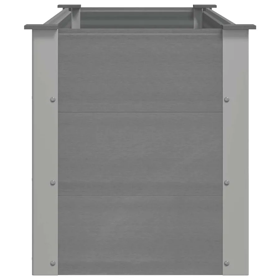 Lit surélevé de jardin WPC 150x50x54 cm Gris - 5
