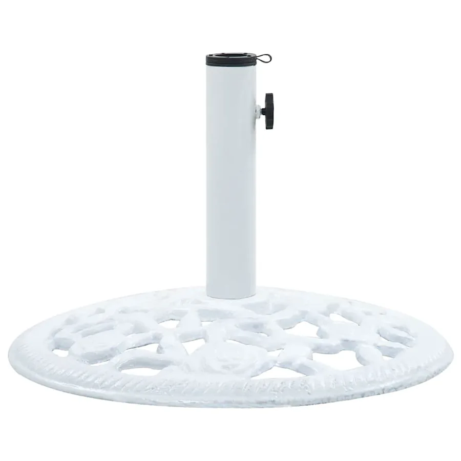 Socle de parasol Blanc 12 kg 48 cm Fonte - 2