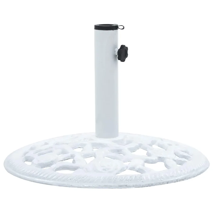 Socle de parasol Blanc 12 kg 48 cm Fonte - 4