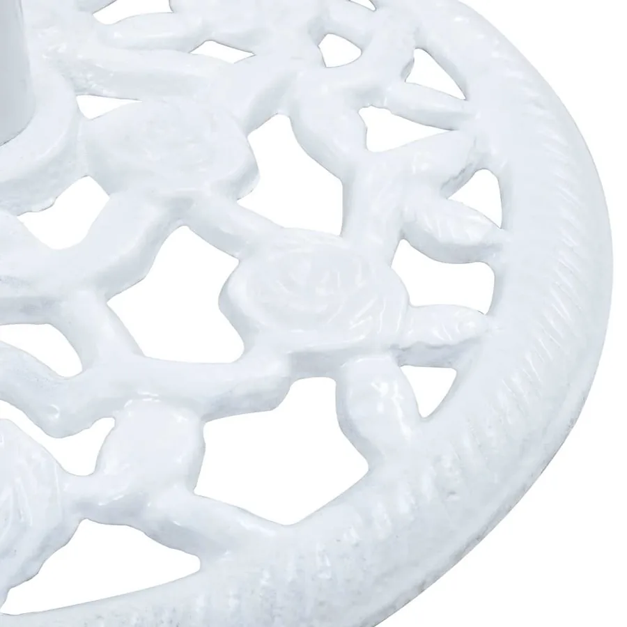 Socle de parasol Blanc 12 kg 48 cm Fonte - 7