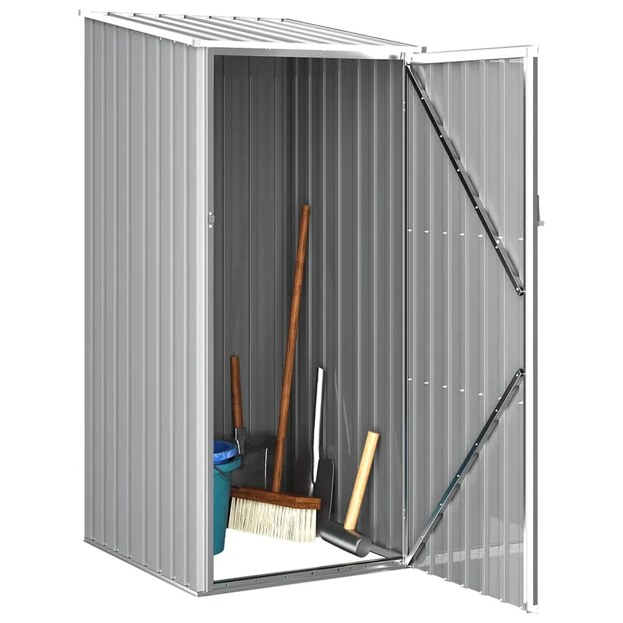Abri de jardin Gris 87x98x159 cm Acier galvanisé - 3