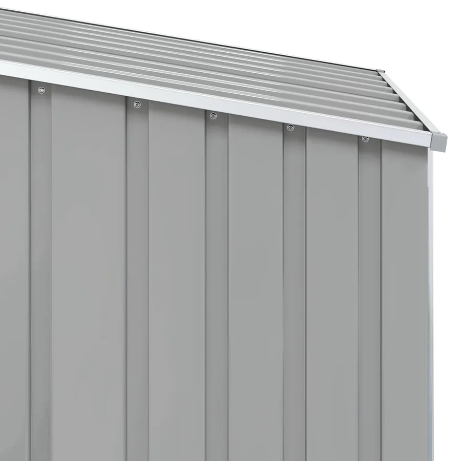 Abri de jardin Gris 87x98x159 cm Acier galvanisé - 7