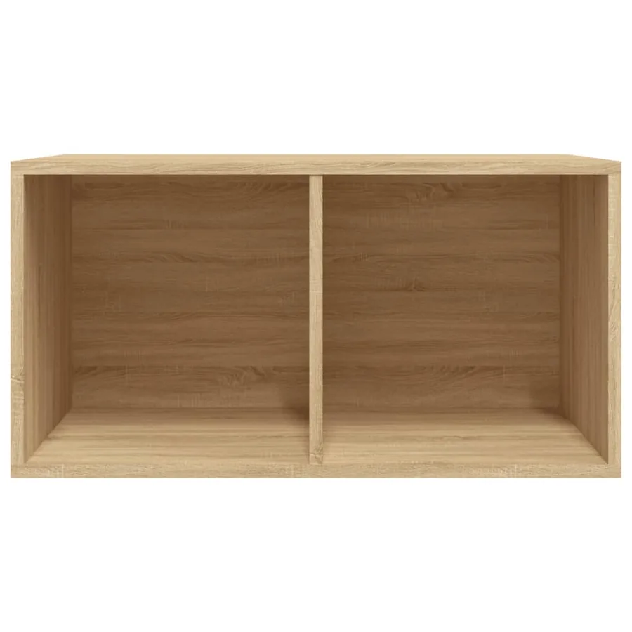 Boîte de rangement de vinyles Chêne sonoma 71x34x36 cm - 6