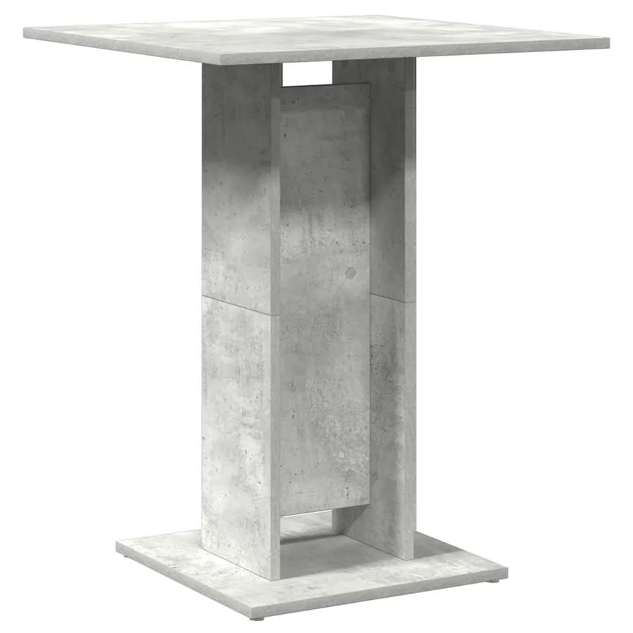 Table de bistro Gris béton 60x60x75 cm Bois d'ingénierie - 2