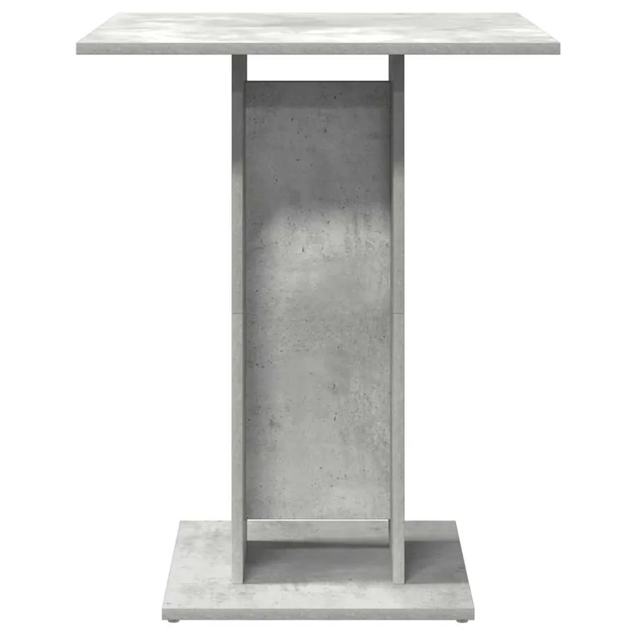 Table de bistro Gris béton 60x60x75 cm Bois d'ingénierie - 4