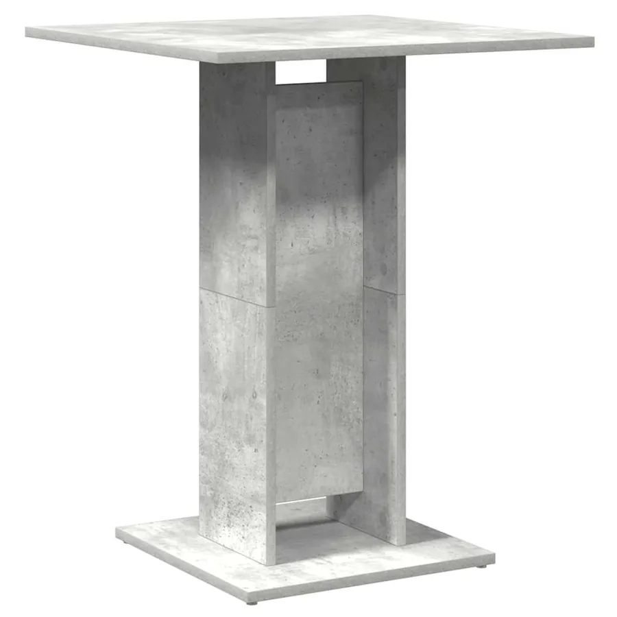 Table de bistro Gris béton 60x60x75 cm Bois d'ingénierie - 6