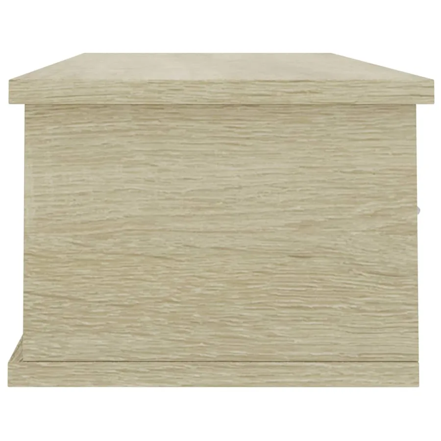 Étagère murale avec tiroirs Chêne sonoma bois d'ingénierie - 5
