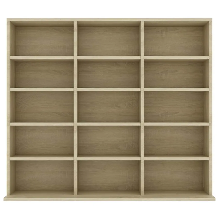 Armoire à CD Chêne sonoma 100x23x89,5 cm Bois d’ingénierie - 3