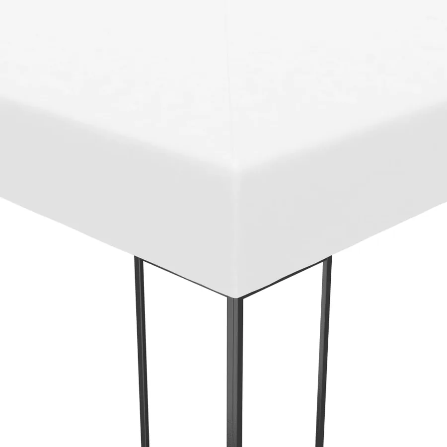 Tonnelle avec guirlande lumineuse à LED 4x3x2,7 m Blanc - 6