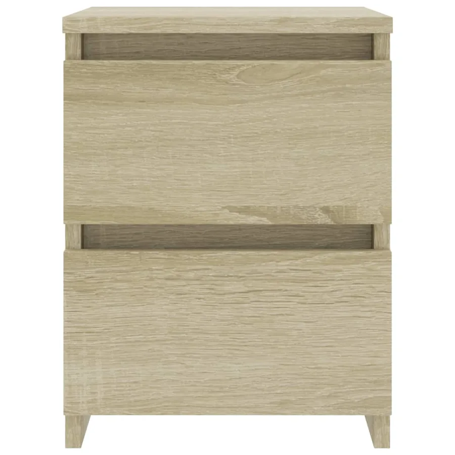 Tables de chevet 2 pcs Chêne sonoma 30x30x40 cm Bois ingénierie - 4