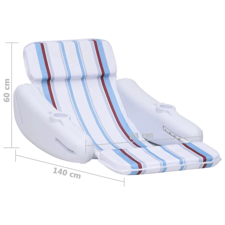 Chaise flottante pour piscine 140x83x60 cm - 7