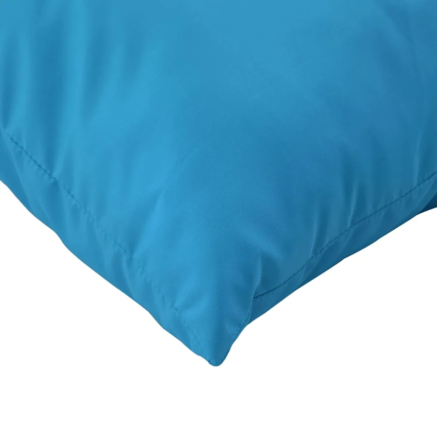 Coussins de palette lot de 2 bleu tissu - 8