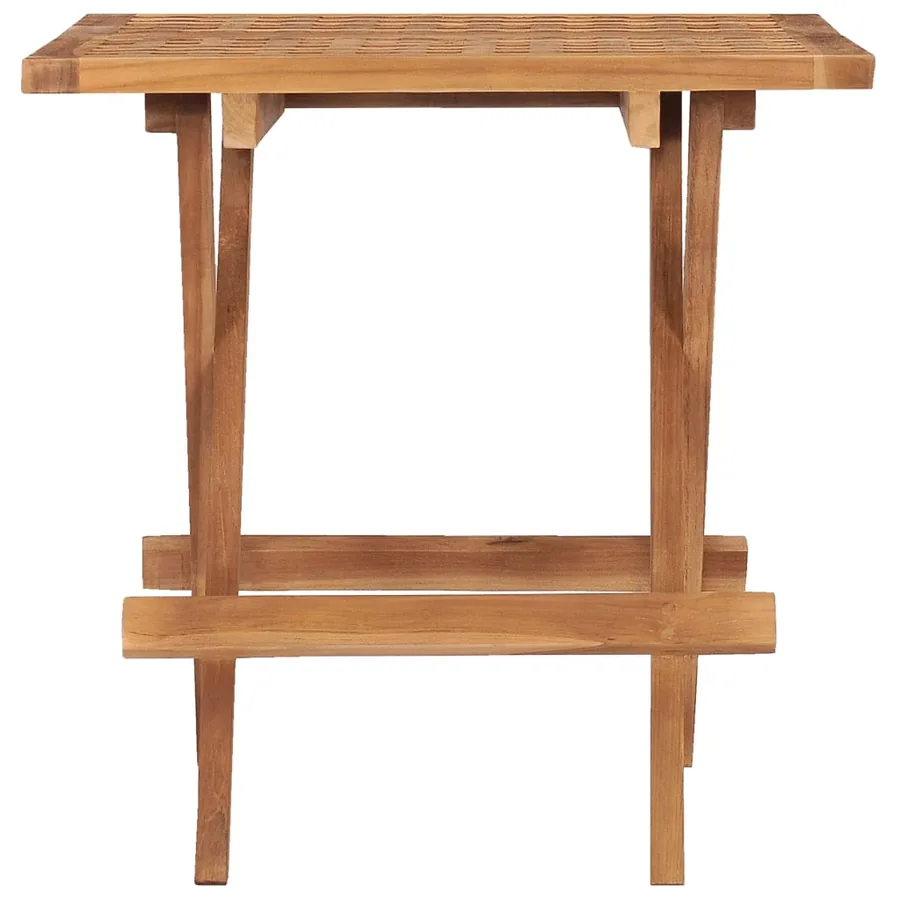 Table pliable de jardin 50x50x50 cm Bois de teck solide - 2