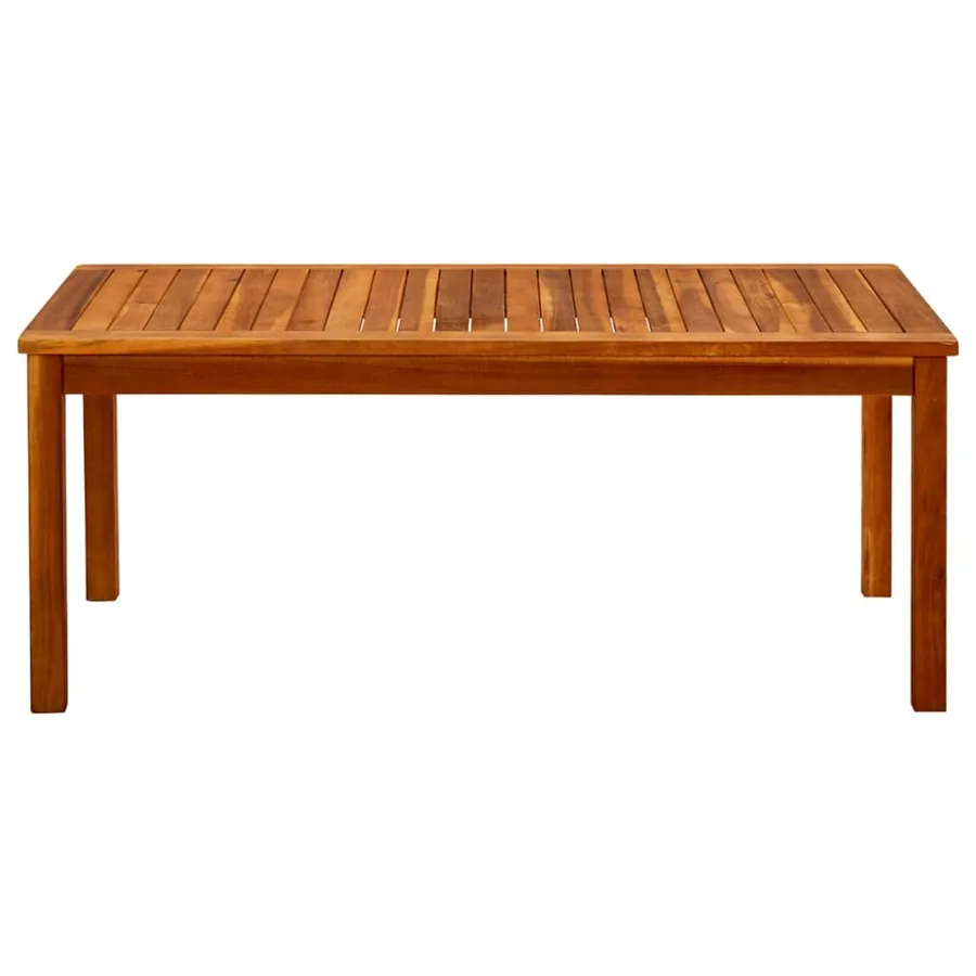 Table basse de jardin 110x60x45 cm Bois solide d'acacia - 2