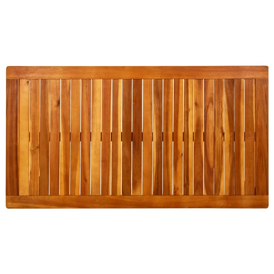Table basse de jardin 110x60x45 cm Bois solide d'acacia - 4