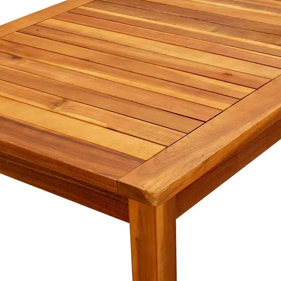 Table basse de jardin 110x60x45 cm Bois solide d'acacia - 5