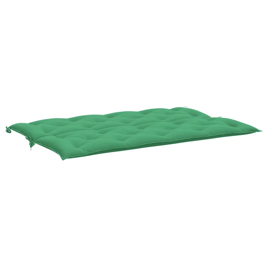 Coussin de banc de jardin vert 150x(50+50)x7 cm tissu oxford - 5
