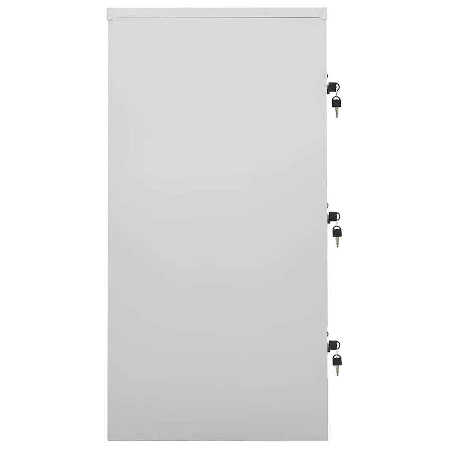 Armoire à casiers Gris clair et vert 90x45x92,5 cm Acier - 3