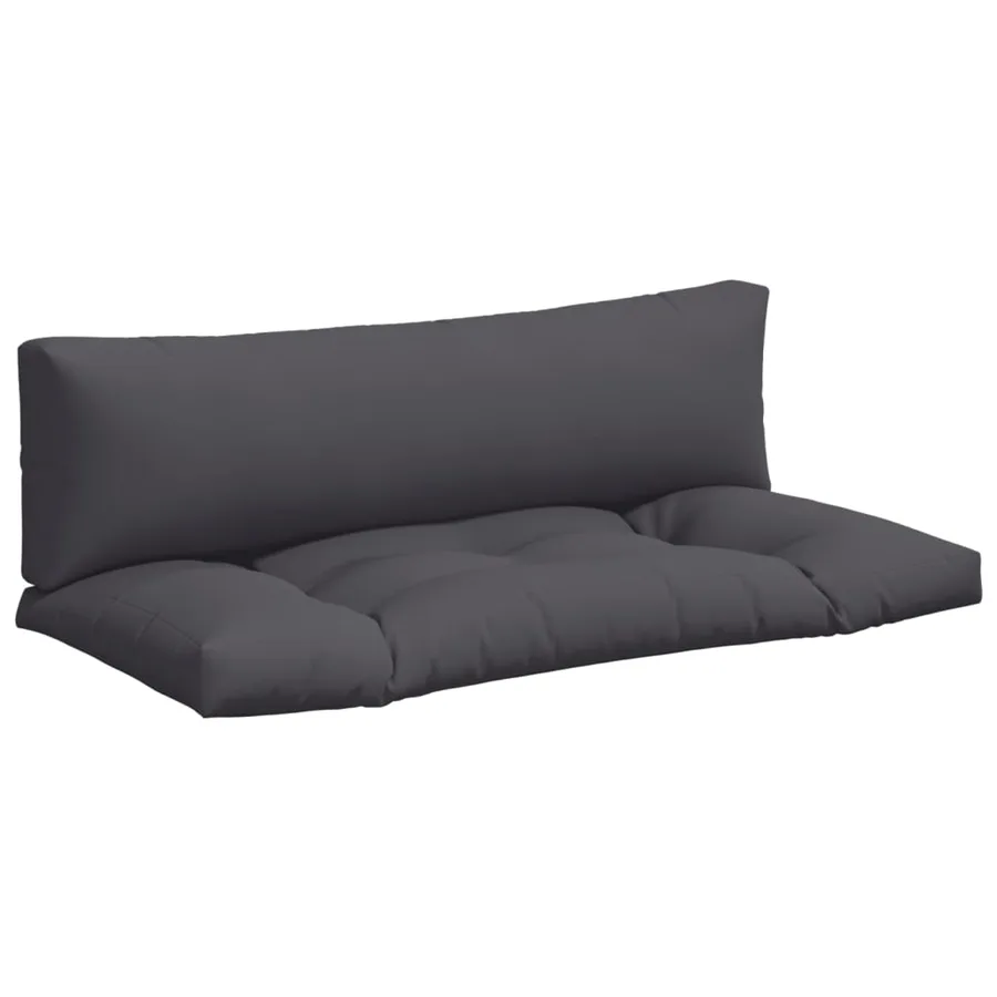 Coussins de palette lot de 2 anthracite tissu - 2