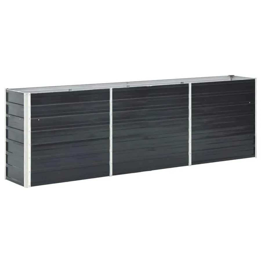 Lit surélevé de jardin Acier galvanisé 240x40x77 cm Anthracite - 2