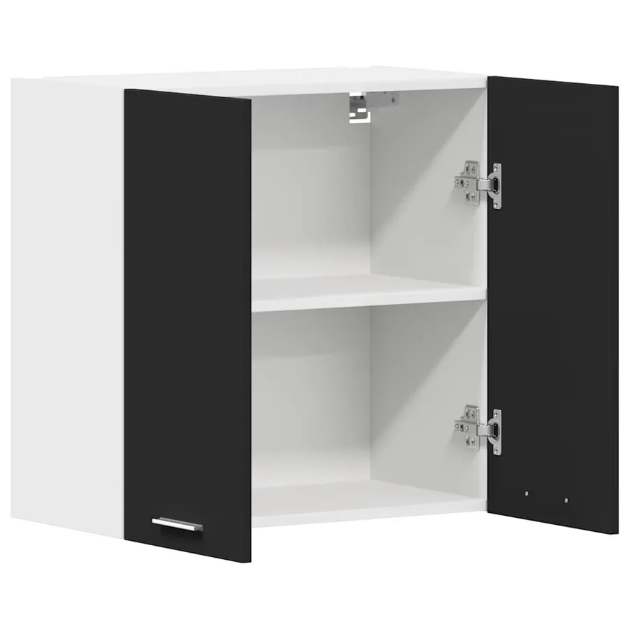 Armoire suspendue "Lyon" Noir 60 x 31 x 60 cm Bois d'ingénierie - 5
