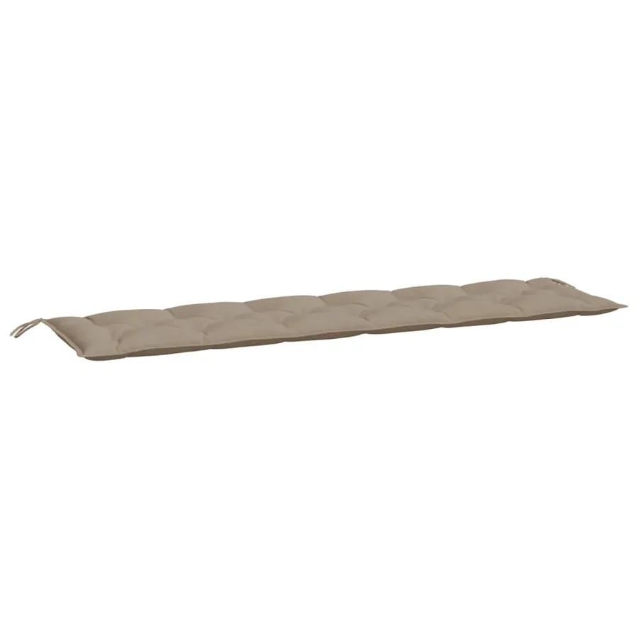 Coussin de banc de jardin taupe 200x50x7 cm tissu oxford - 2