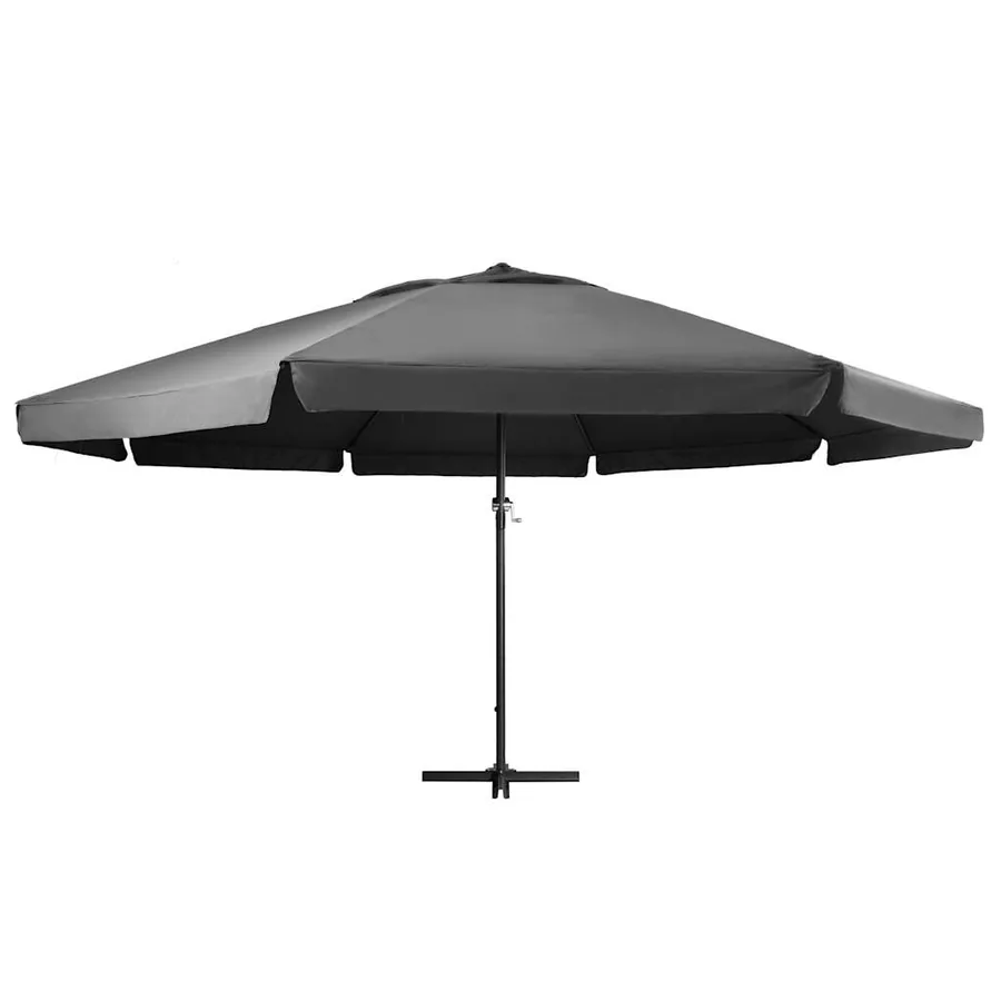 Parasol de jardin avec mât en aluminium 600 cm anthracite - 2