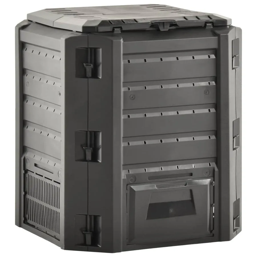 Composteur de jardin Noir 380 L - 3