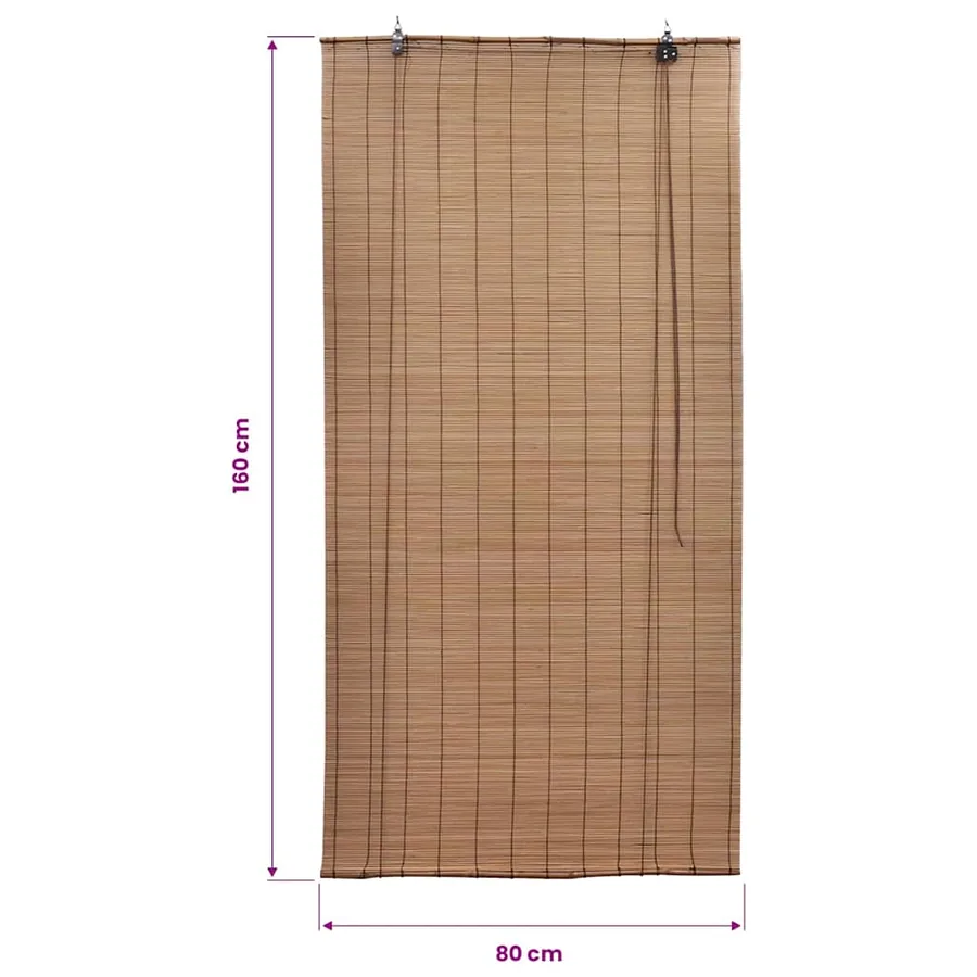 Store roulant Bambou Marron 80x160 cm - 6