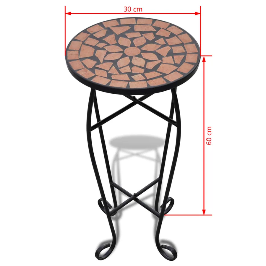 Table d'appoint Mosaïque Terre cuite - 5