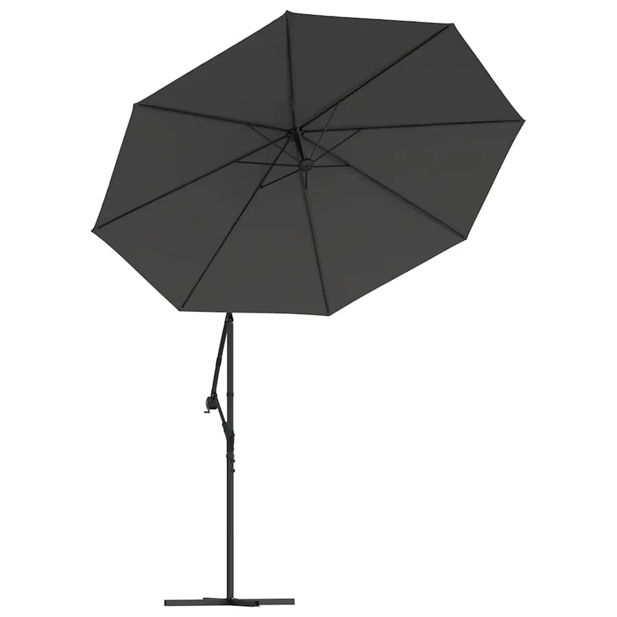 Tissu de remplacement pour parasol déporté Anthracite 350 cm - 4