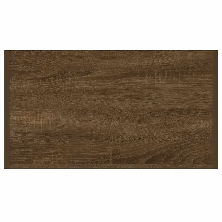 Armoire de bain Chêne marron 60x33x80 cm Bois d'ingénierie - 8