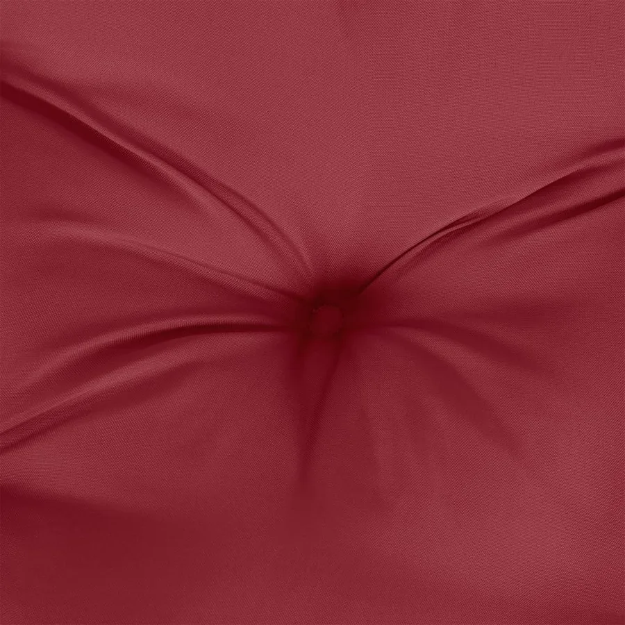 Coussins de palette lot de 2 rouge bordeaux tissu - 6