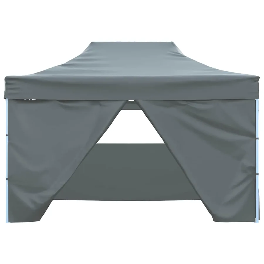 Tente pliable avec 4 parois latérales 3 x 4,5 m Anthracite - 4
