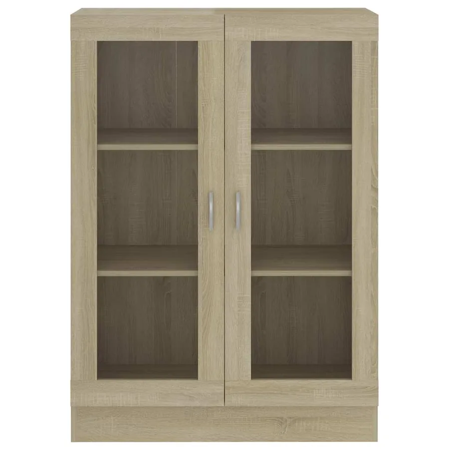 Armoire à vitrine Chêne sonoma 82,5x30,5x115 cm Bois ingénierie - 5