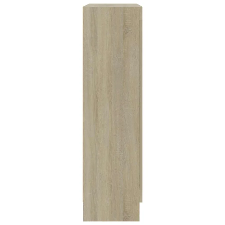 Armoire à vitrine Chêne sonoma 82,5x30,5x115 cm Bois ingénierie - 6