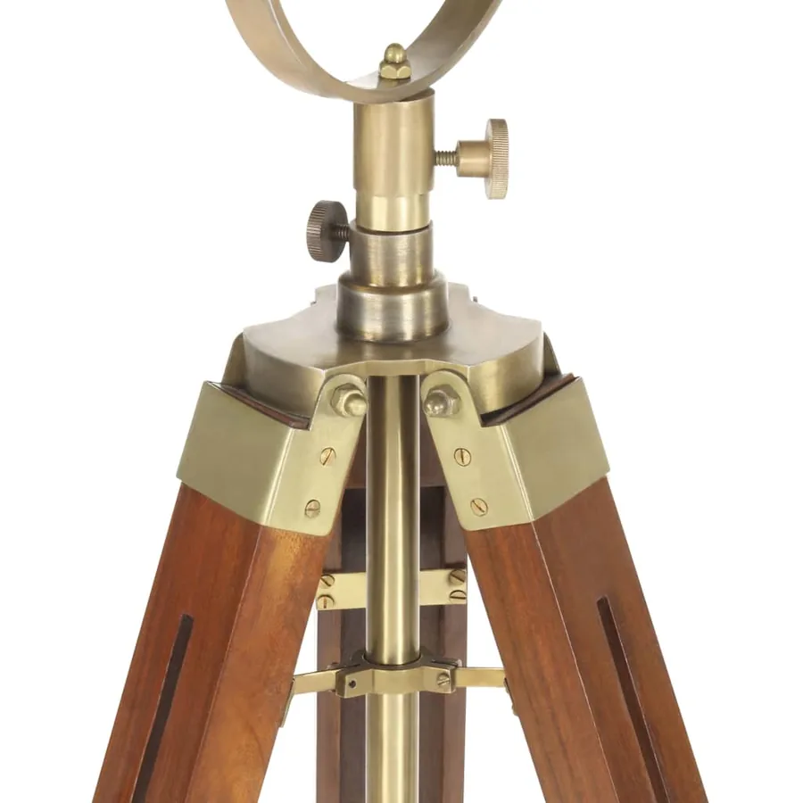 Lampadaire à trépied bois de manguier massif 165 cm - 10