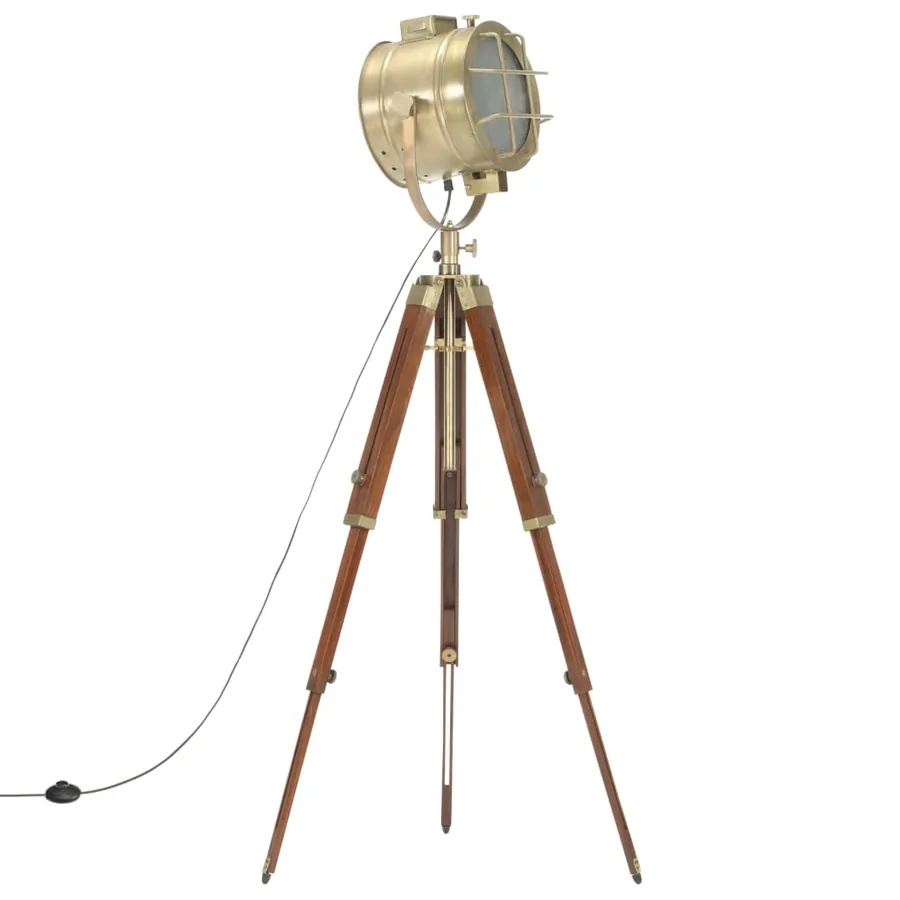 Lampadaire à trépied bois de manguier massif 165 cm - 2