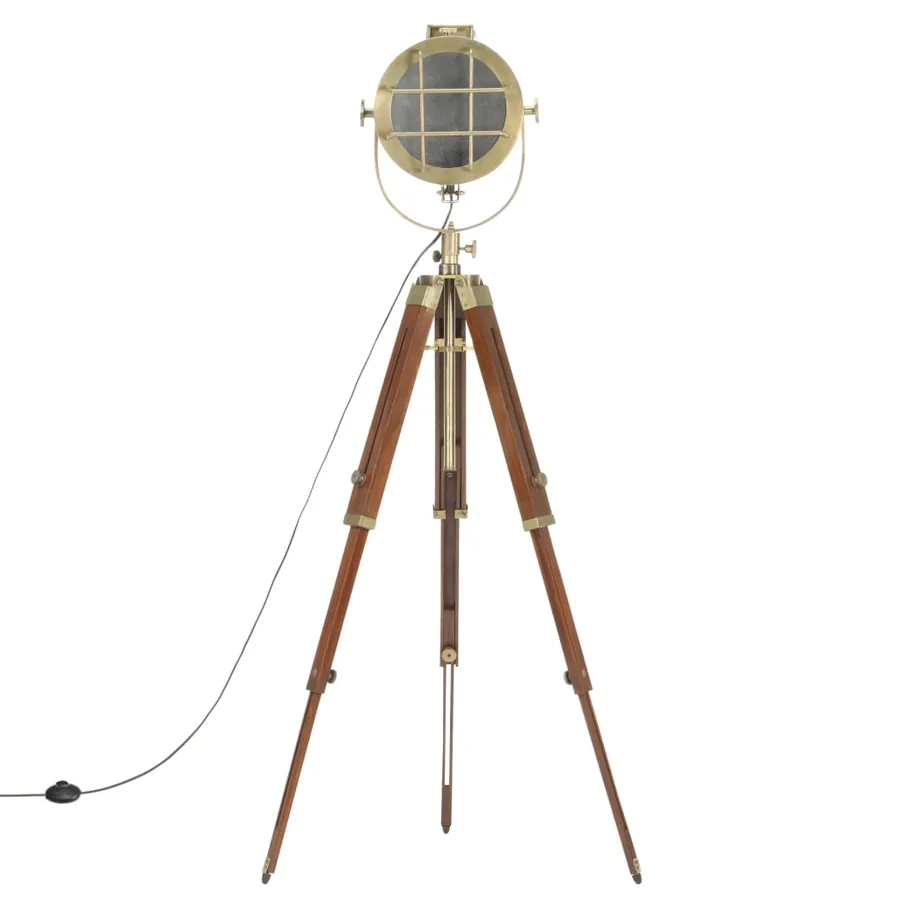 Lampadaire à trépied bois de manguier massif 165 cm - 5