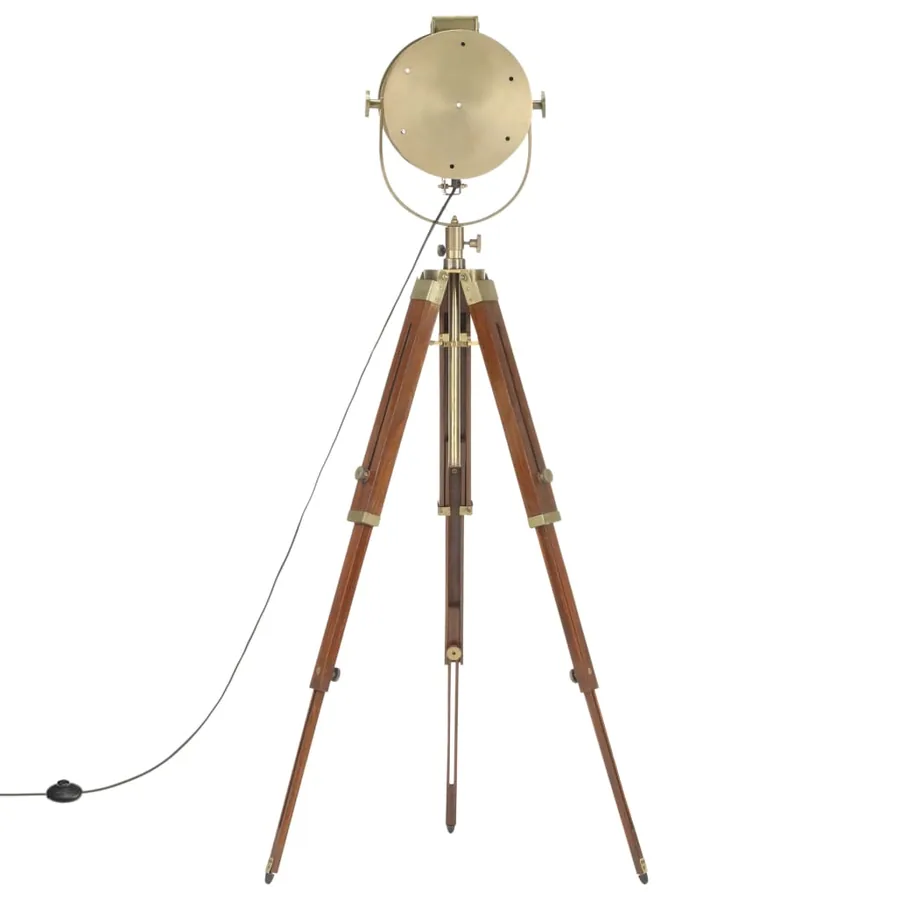 Lampadaire à trépied bois de manguier massif 165 cm - 6