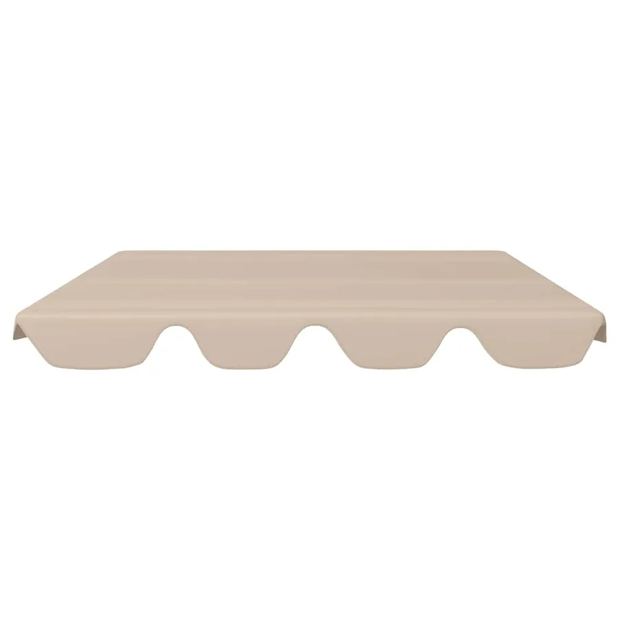 Toit de rechange de balançoire Beige 188/168x145/110 cm - 3