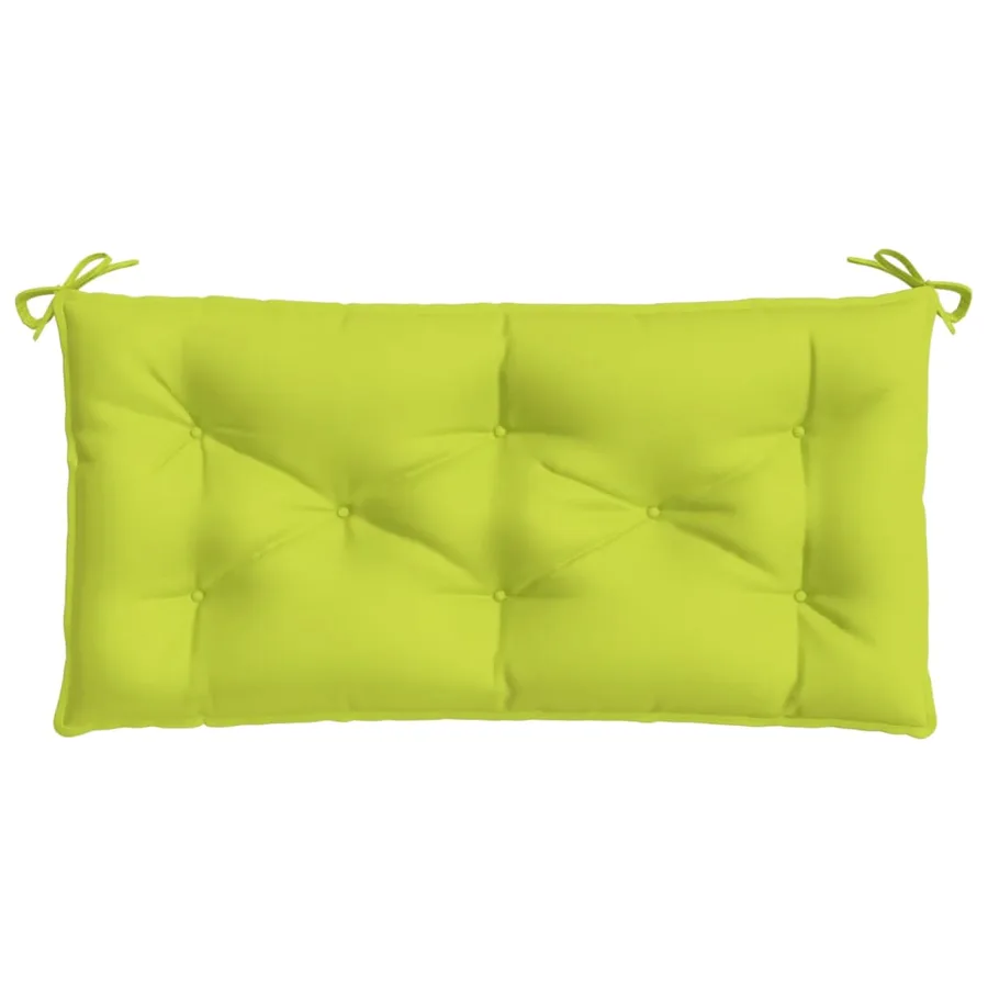 Coussin de banc de jardin vert brillant 100x50x7cm tissu oxford - 4