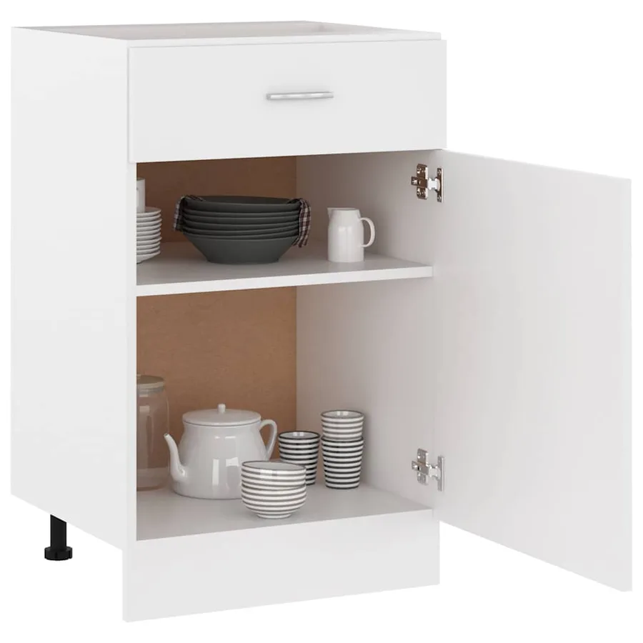 Armoire à tiroirs "Lyon" Blanc 50 x 46 x 81,5 cm Bois d'ingénierie - 4