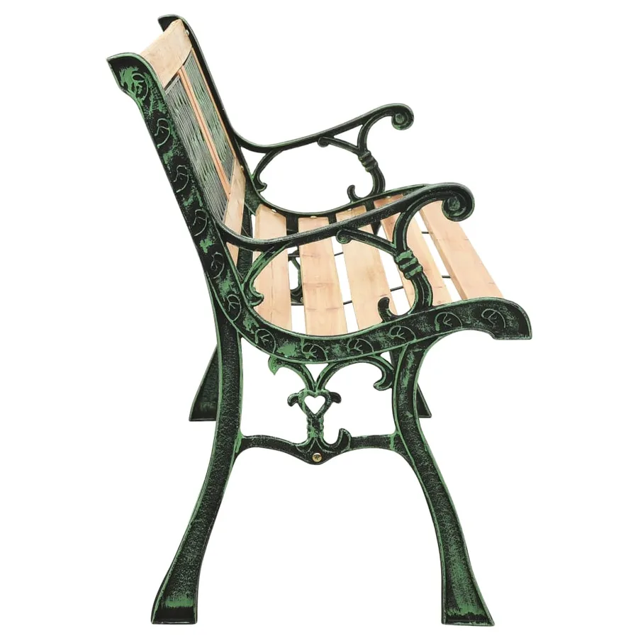 Banc de jardin 122 cm fonte et bois de sapin massif - 3