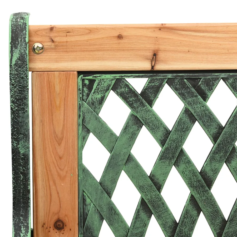 Banc de jardin 122 cm fonte et bois de sapin massif - 5