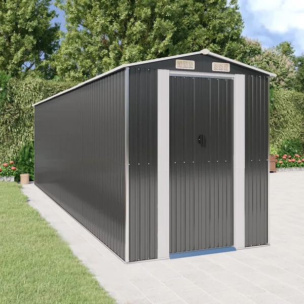Abri de jardin Anthracite 192x689x223 cm Métal galvanisé
