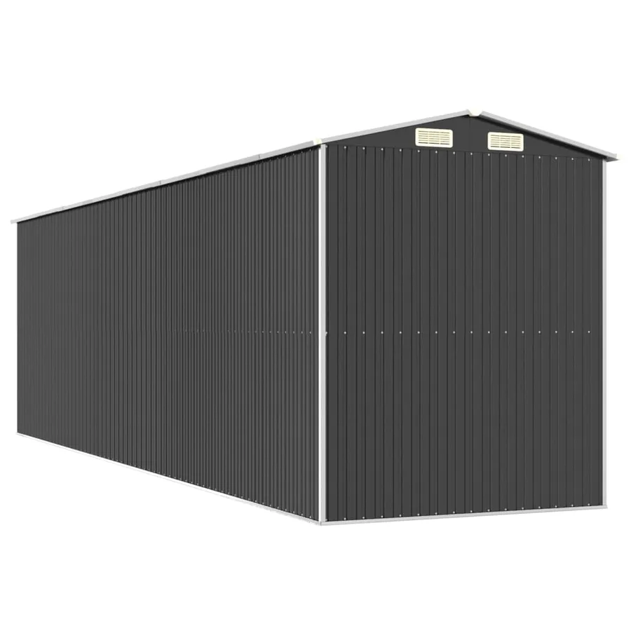 Abri de jardin Anthracite 192x689x223 cm Métal galvanisé - 6